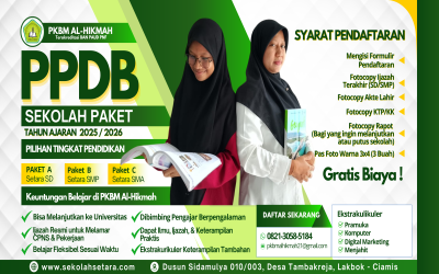 PPDB 2025/2026 PKBM AL-HIKMAH: Langkah Awal Menuju Masa Depan Cerah!